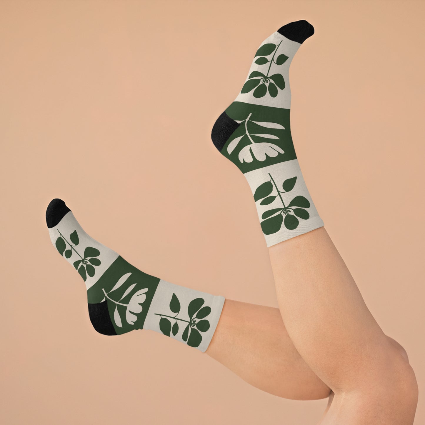 Chaussettes écolo - Motif floral - rose zombie
