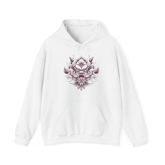 Sweat à capuche en coton durable - Motif artistique unique
