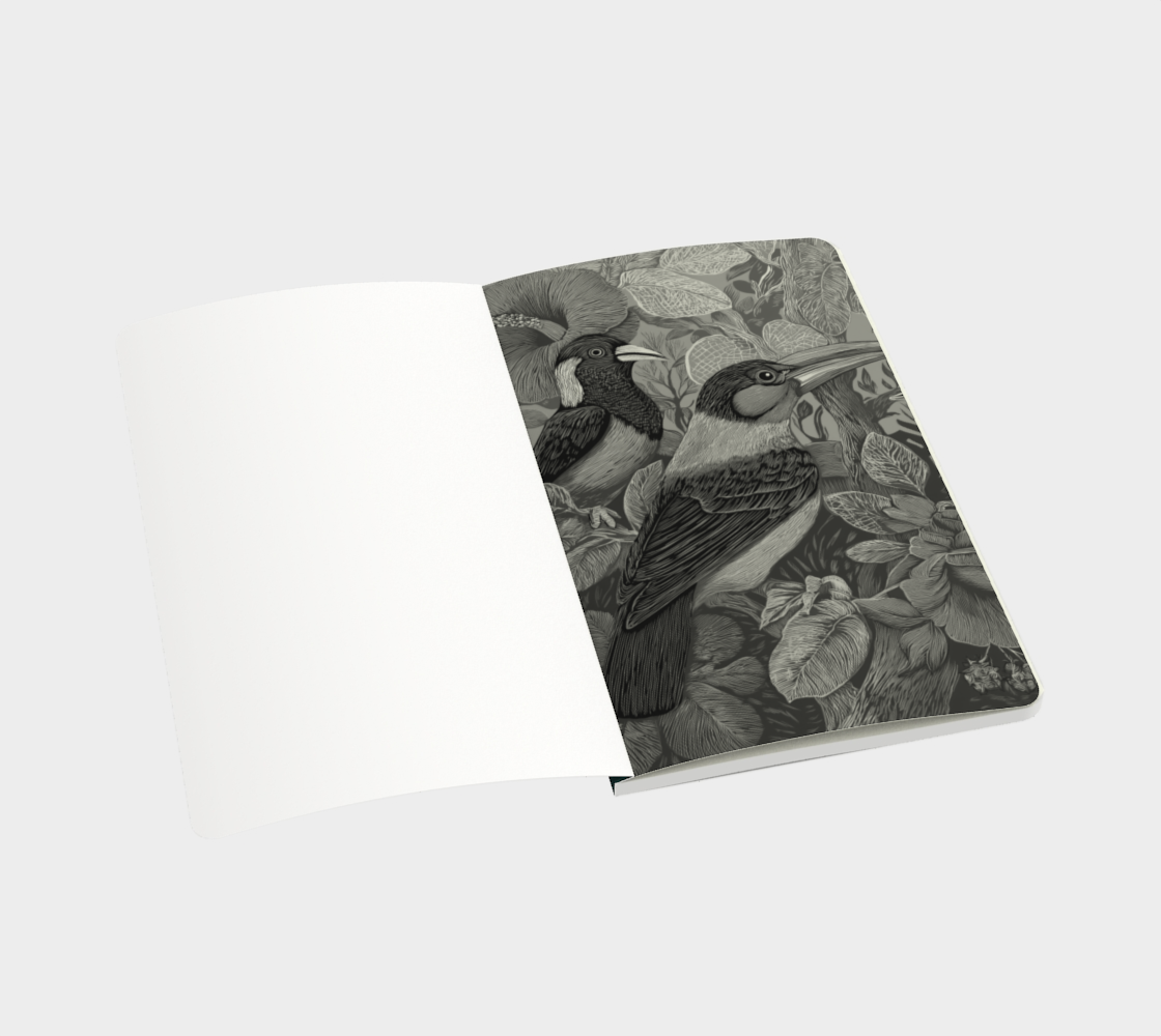 Carnet écoresponsable – Petit – Design oiseaux exotiques