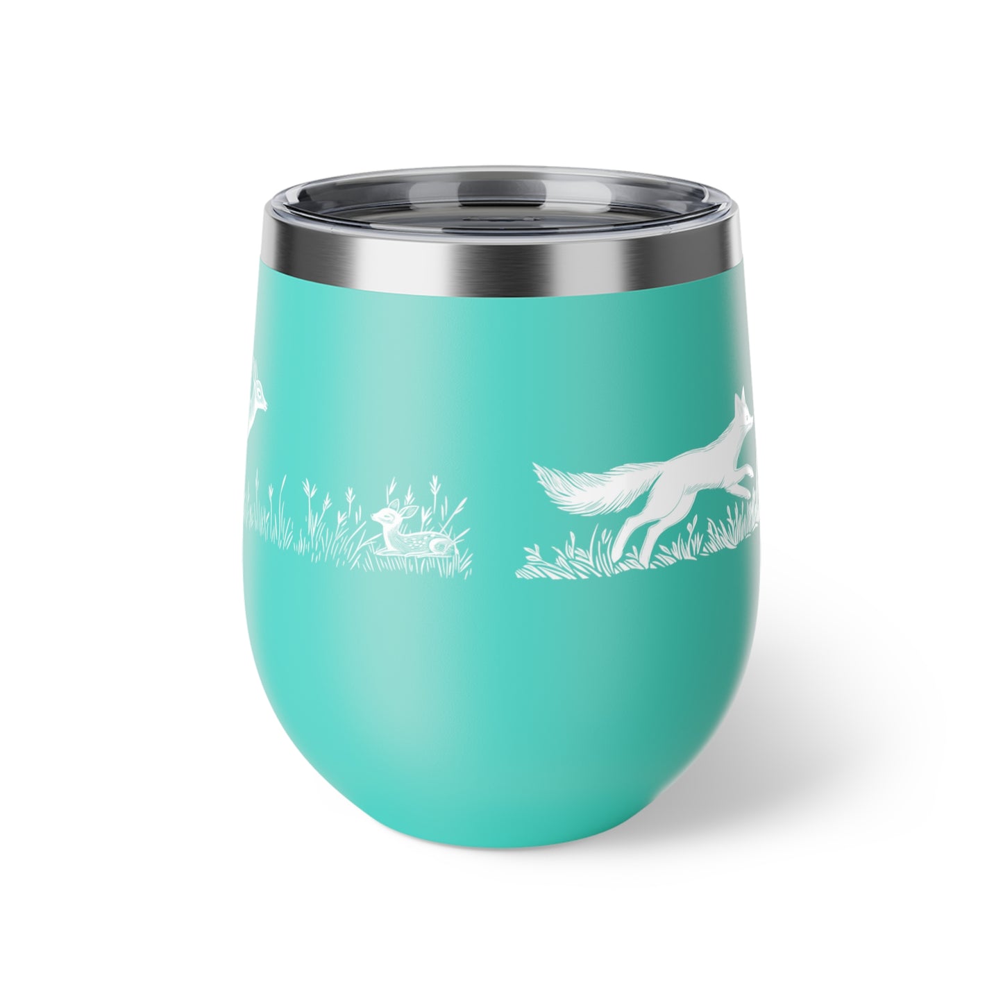 Tasse isotherme de 12 oz en inox - Motif inspiré de la nature