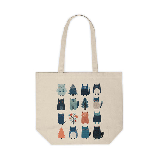 Sac tote en coton écolo - Faune de la forêt boréale