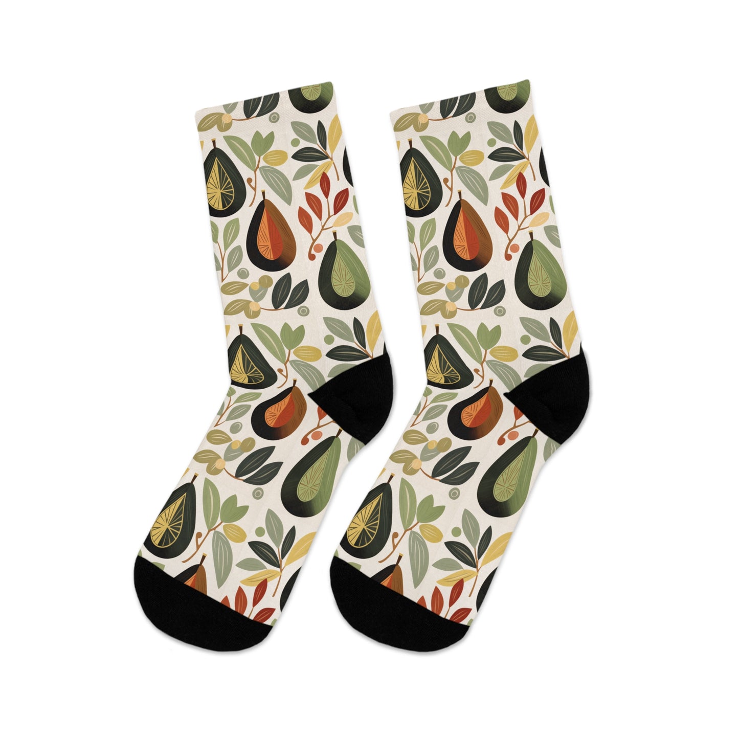 Chaussettes écolo - Motif tropical abstrait - rose zombie