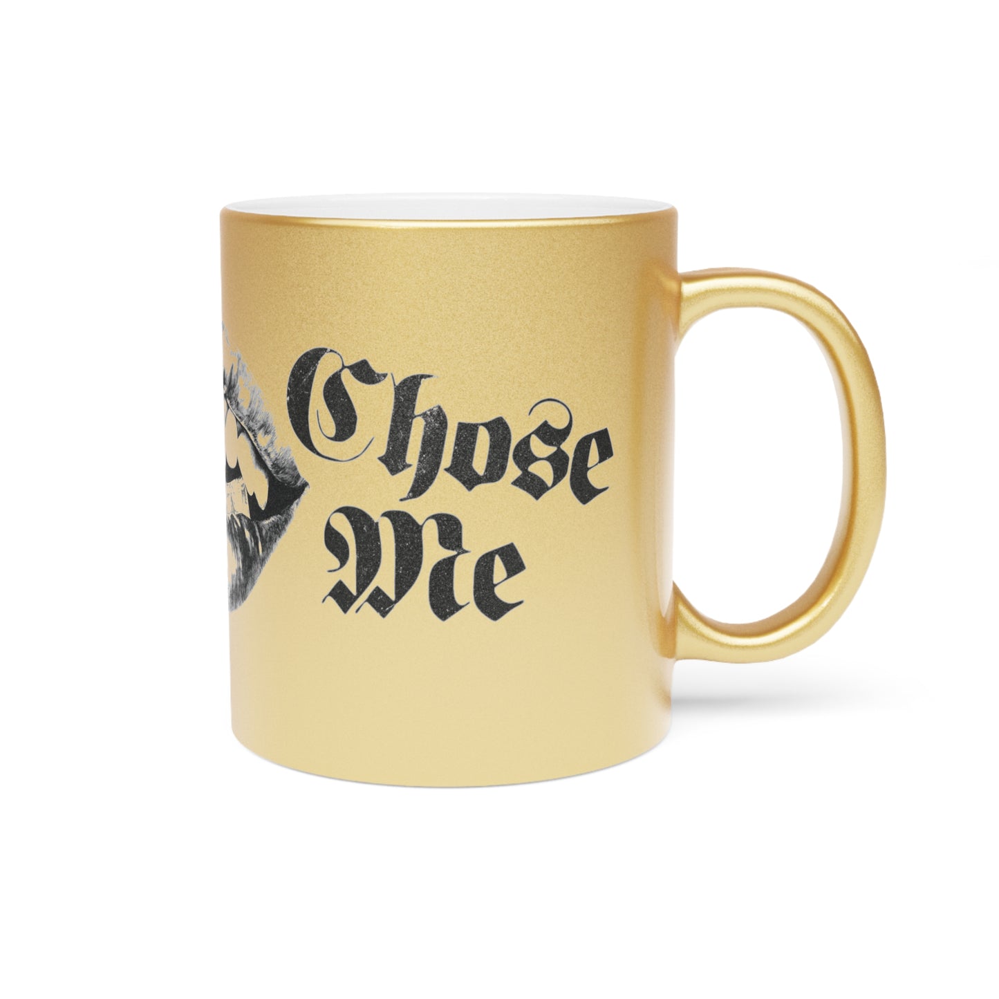 Tasse en céramique Mug Life - Finition métallique glamour - rose zombie