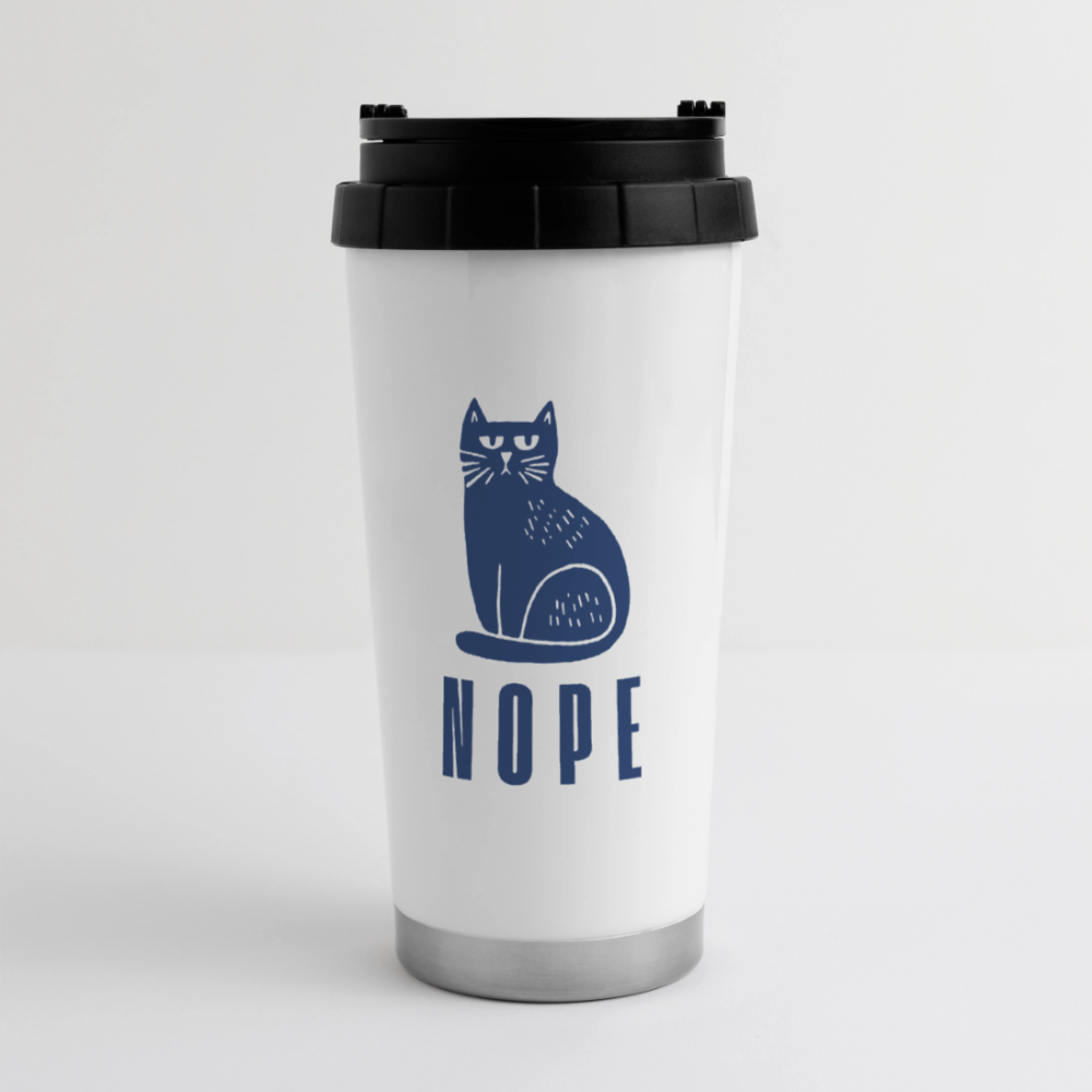 16 oz Travel Mug - white