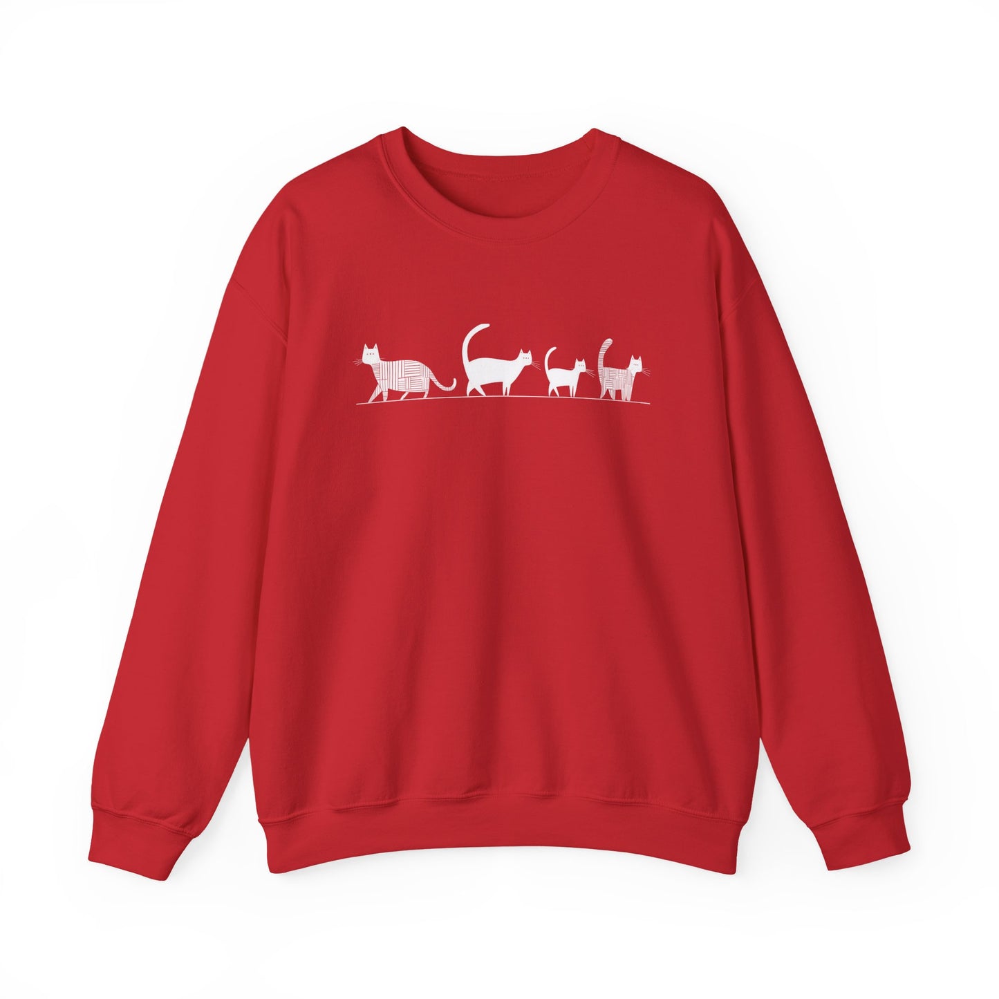 Pull en coton écolo – Chat en file indienne