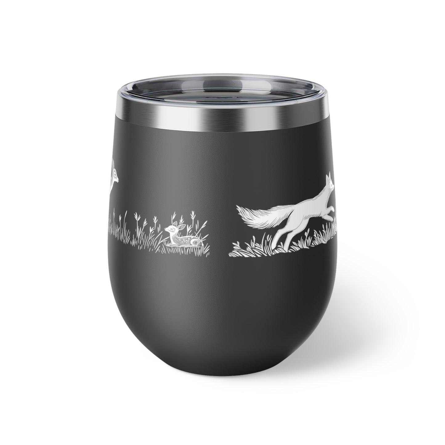 Tasse isotherme de 12 oz en inox - Motif inspiré de la nature