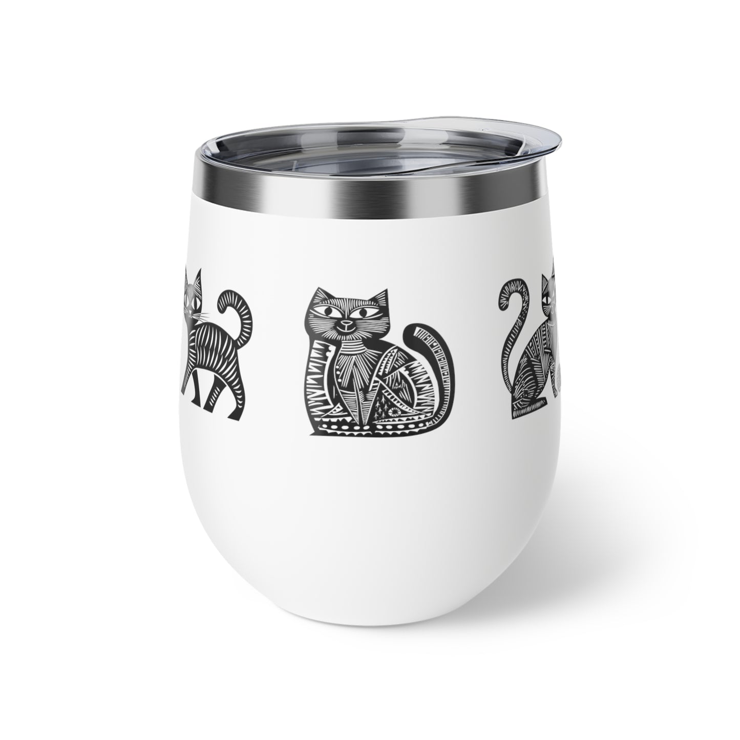 Gobelet en acier inoxydable durable - Motif de chats
