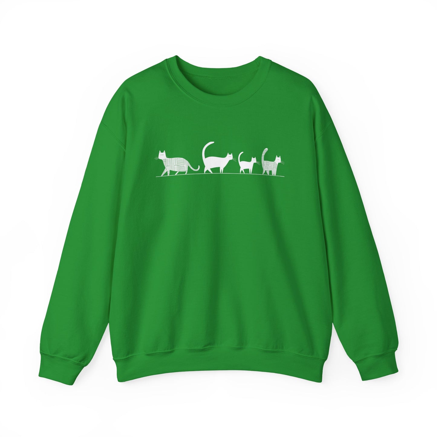 Pull en coton écolo – Chat en file indienne