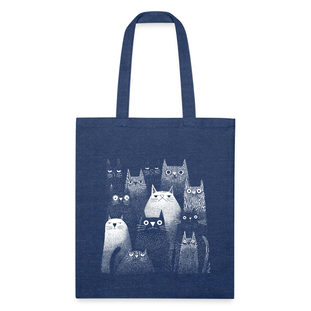 Recycled Tote Bag - heather navy
