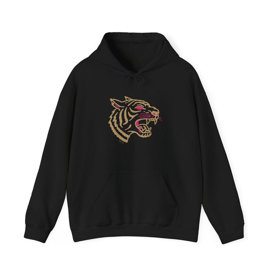 Sweat à capuche en coton durable – Motif de tête de tigre sauvage