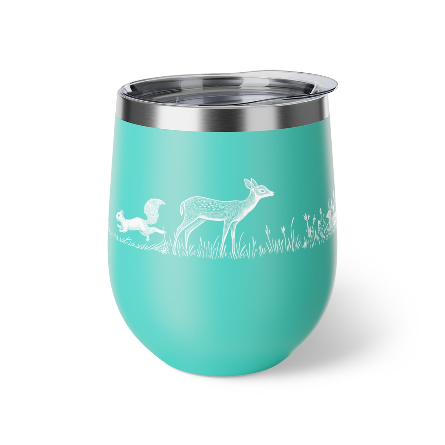 Tasse isotherme de 12 oz en inox - Motif inspiré de la nature