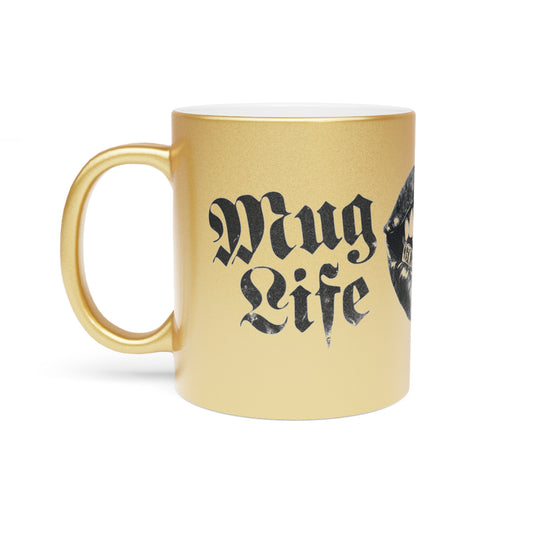 Tasse en céramique Mug Life - Finition métallique glamour - rose zombie