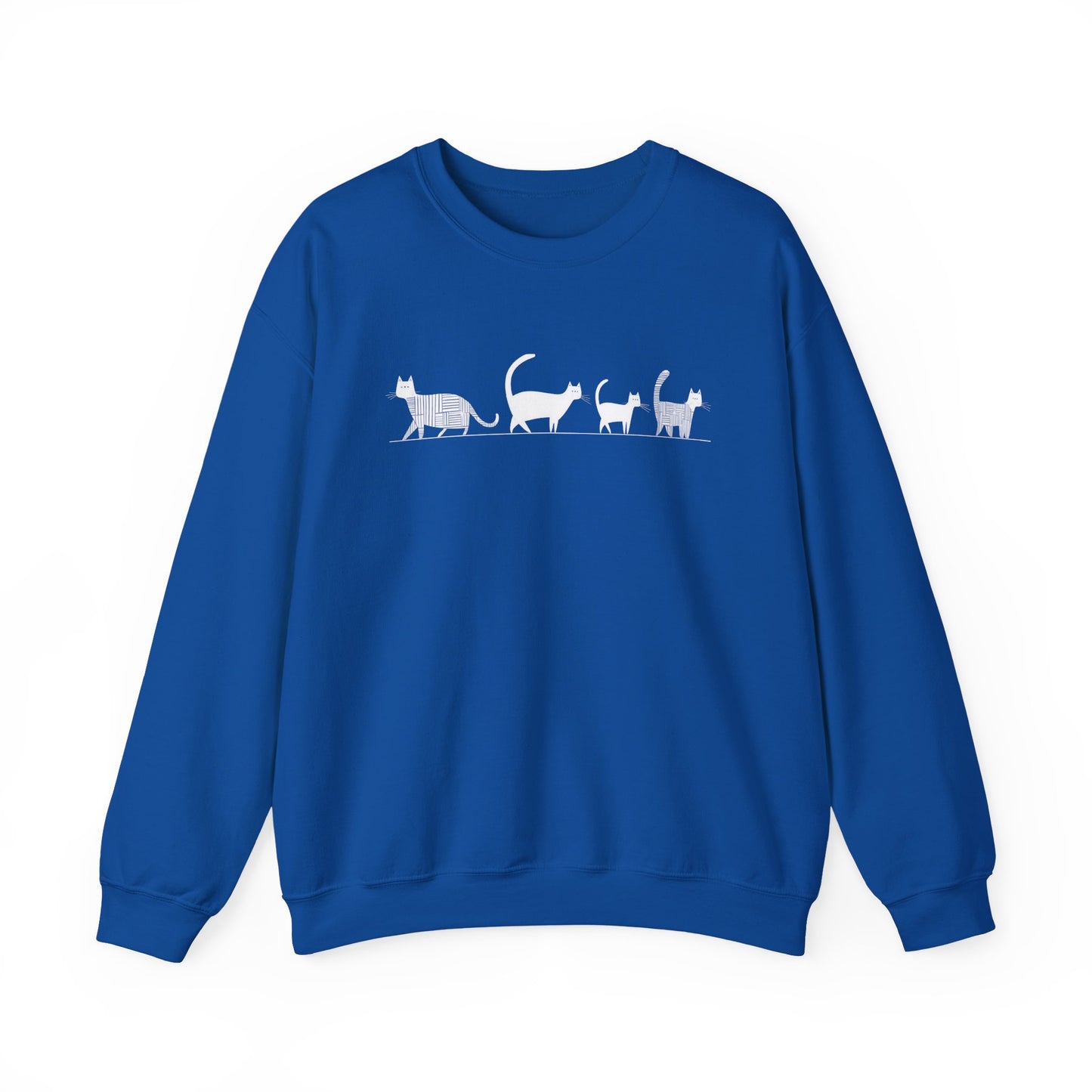 Pull en coton écolo – Chat en file indienne