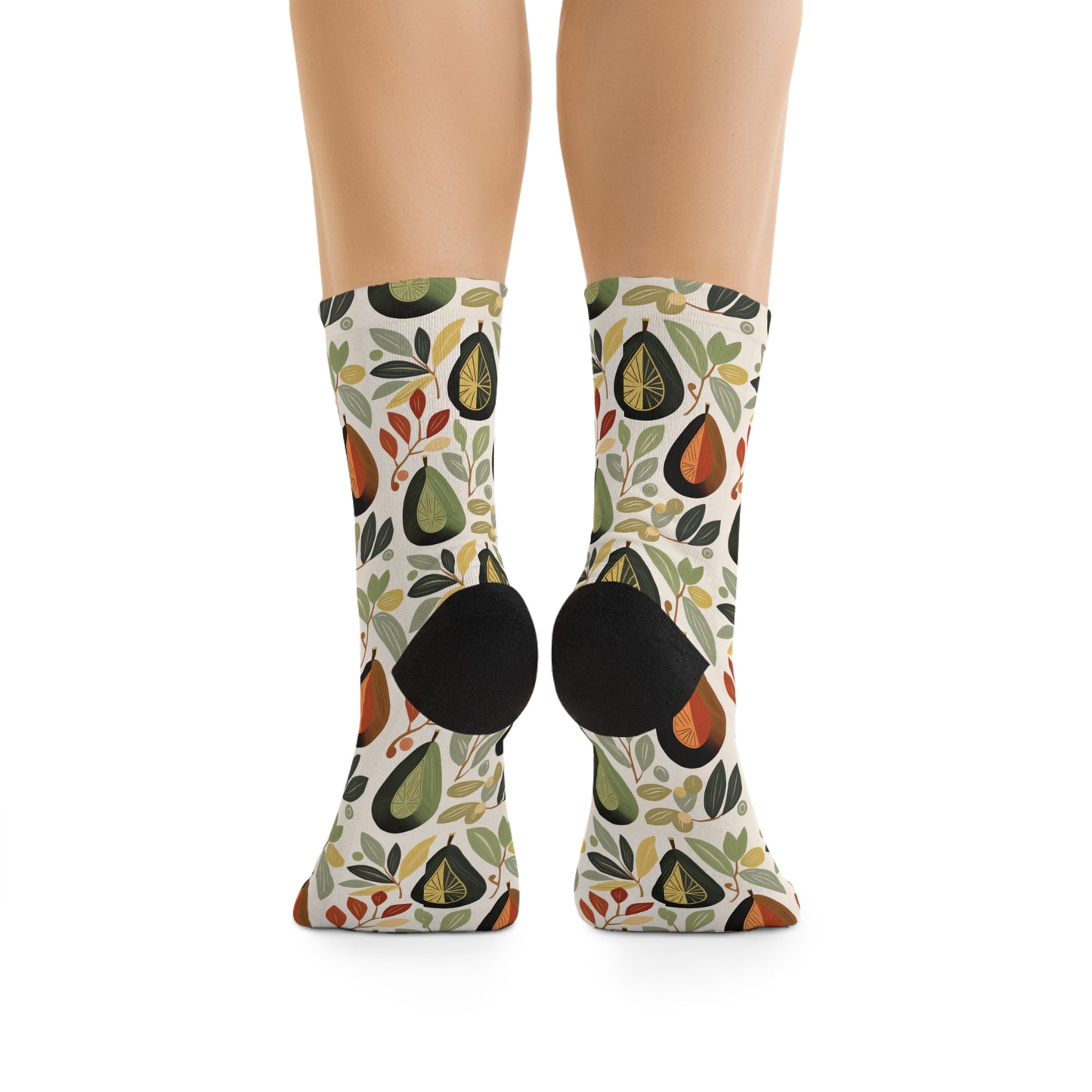 Chaussettes écolo - Motif tropical abstrait - rose zombie