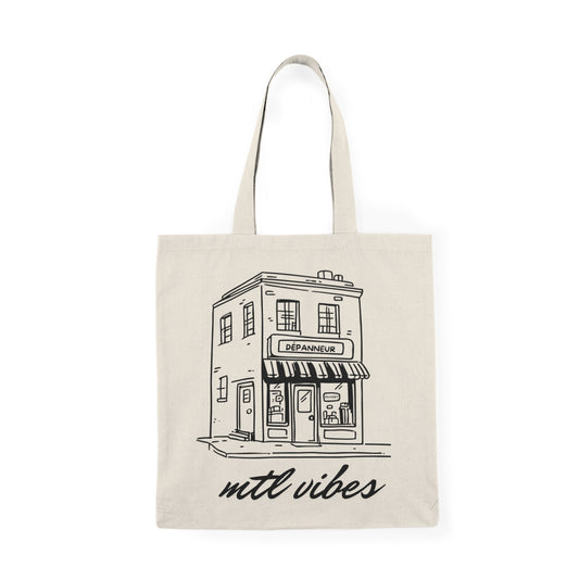 Sac tote beige en coton éthique - Dépanneur