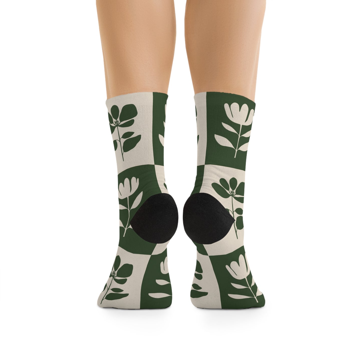 Chaussettes écolo - Motif floral - rose zombie