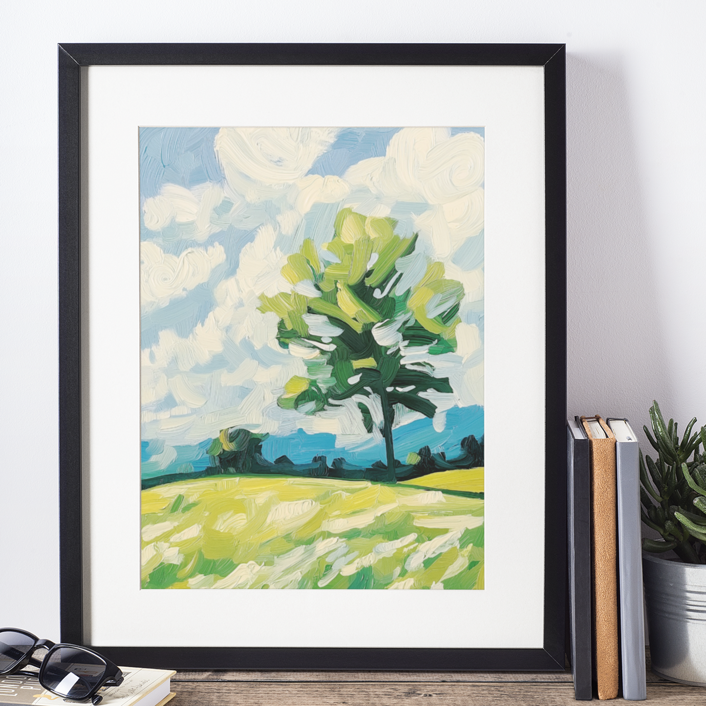 Poster imprimé écolo - Paysage bucolique des Cantons-de-l'Est