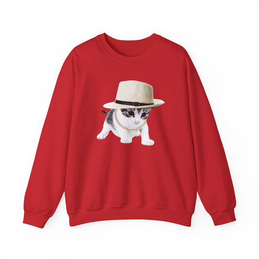 Ethical cotton sweater - Gangster kitten