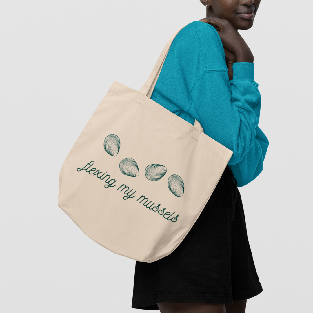 Grand tote bag bio - rose zombie