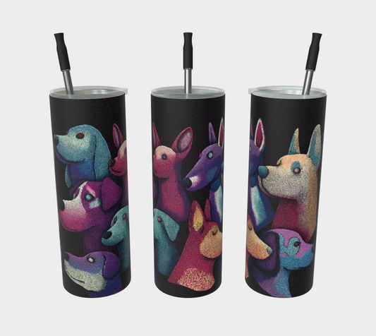 Travel insulated cup stainless steel dogs