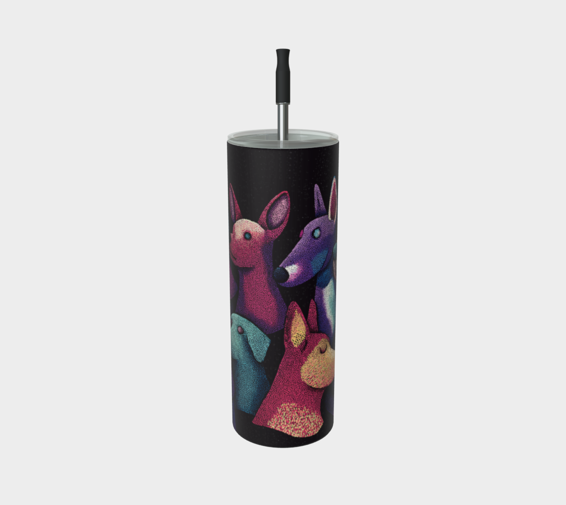 Travel insulated cup stainless steel dogs