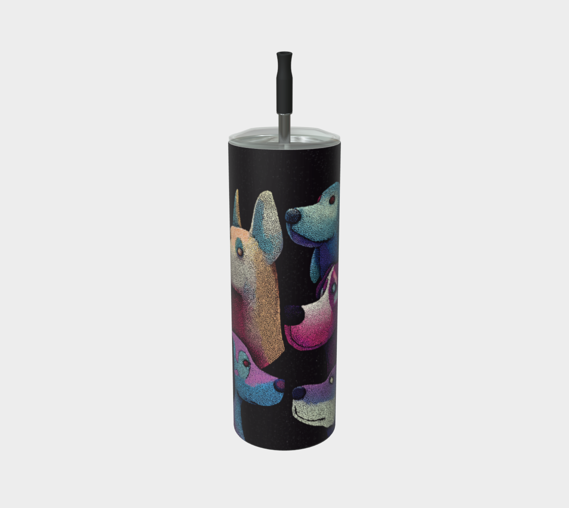 Travel insulated cup stainless steel dogs