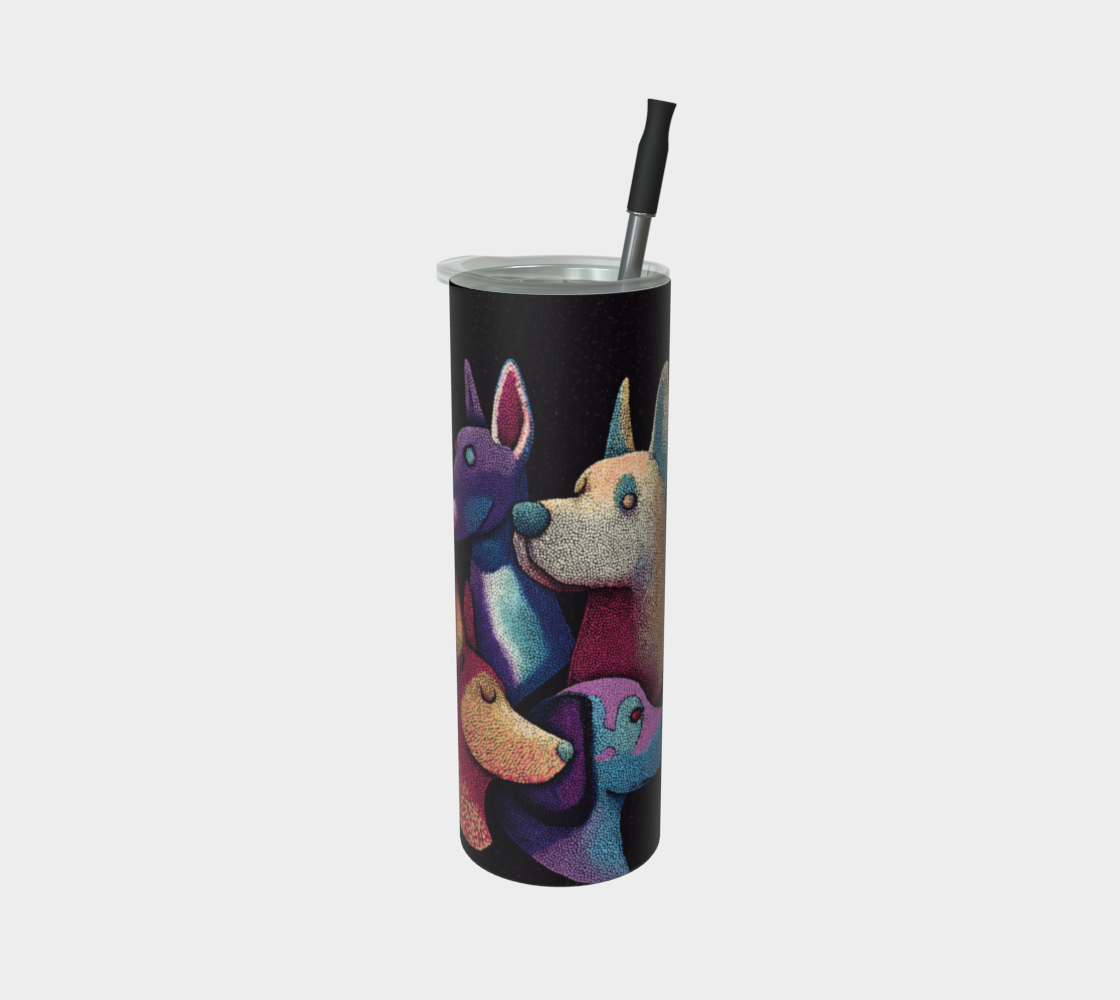 Travel insulated cup stainless steel dogs