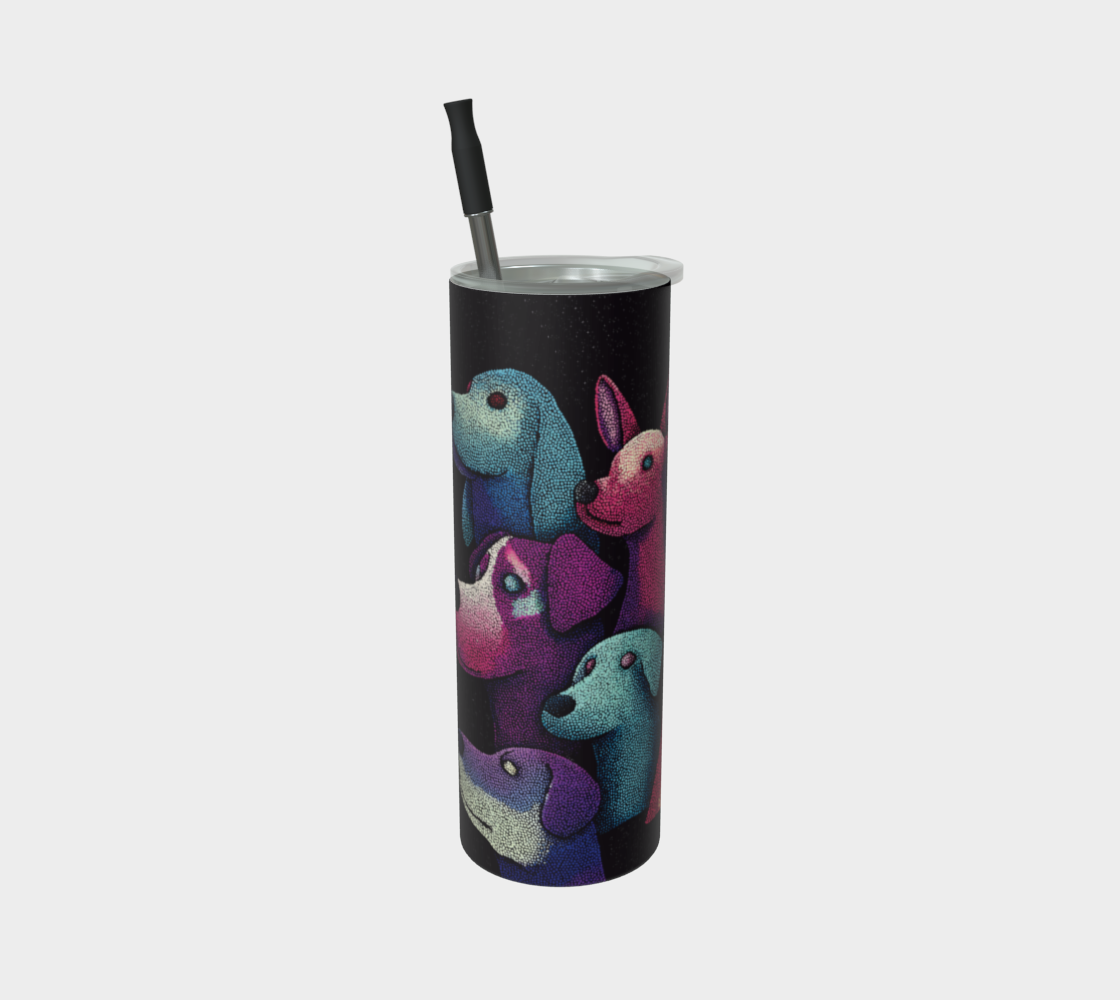 Travel insulated cup stainless steel dogs