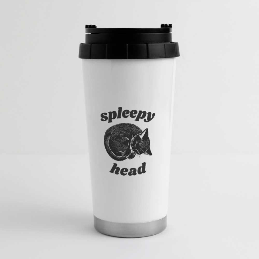 16 oz Travel Mug - white