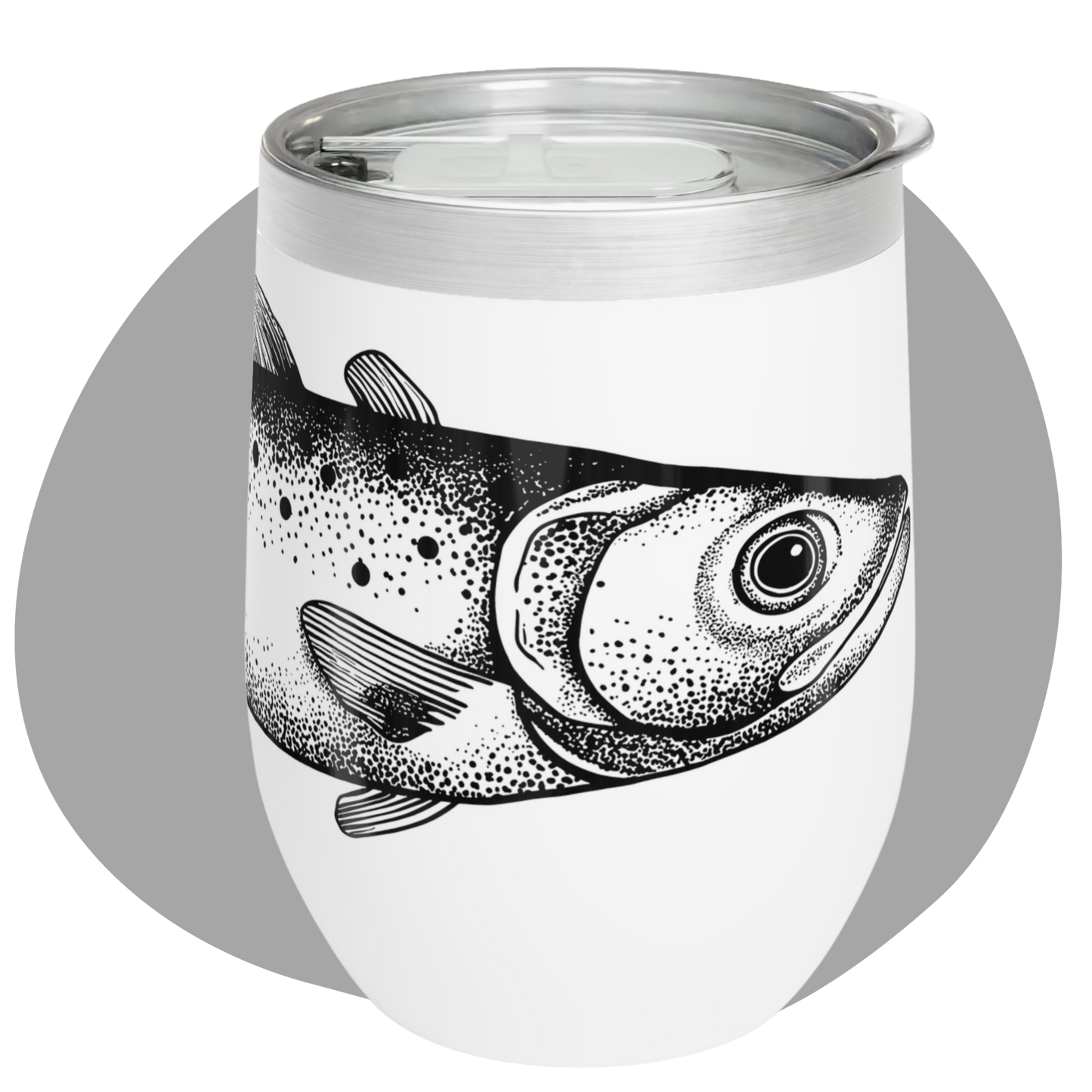 Gobelet de 12 oz en acier inoxydable – Cadeau pour amateurs de pêche