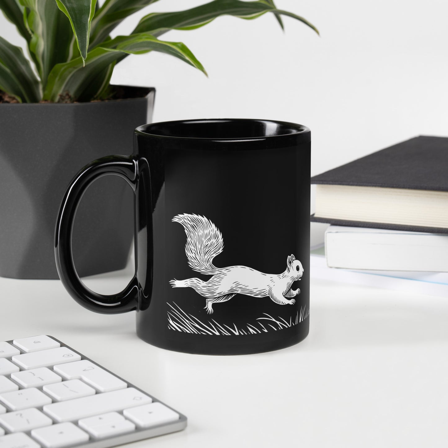 Tasse en céramique Aurora B - Motif bucolique - rose zombie