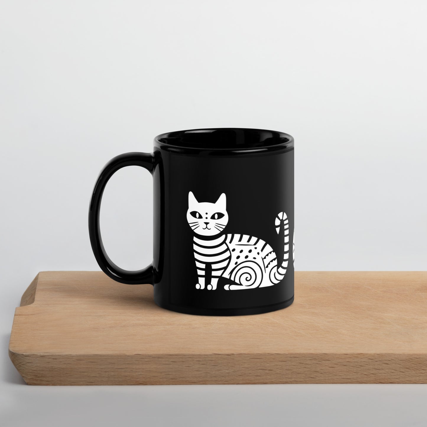 Tasse en céramique Kobe A - Motif de chats - rose zombie