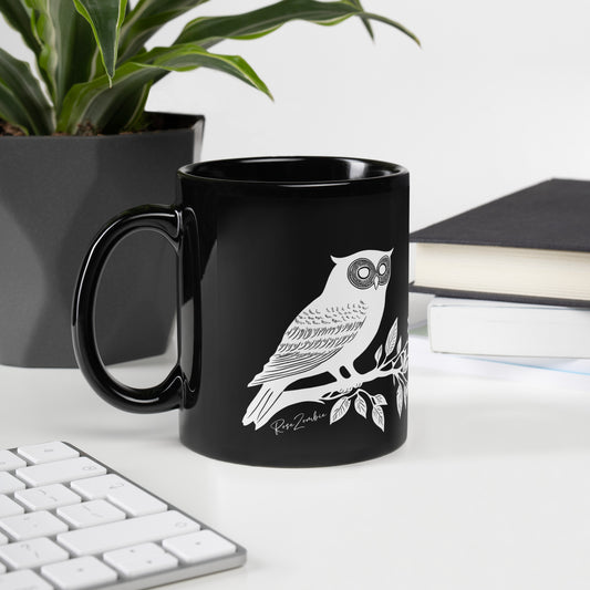 Tasse en céramique - Motif bucolique - rose zombie