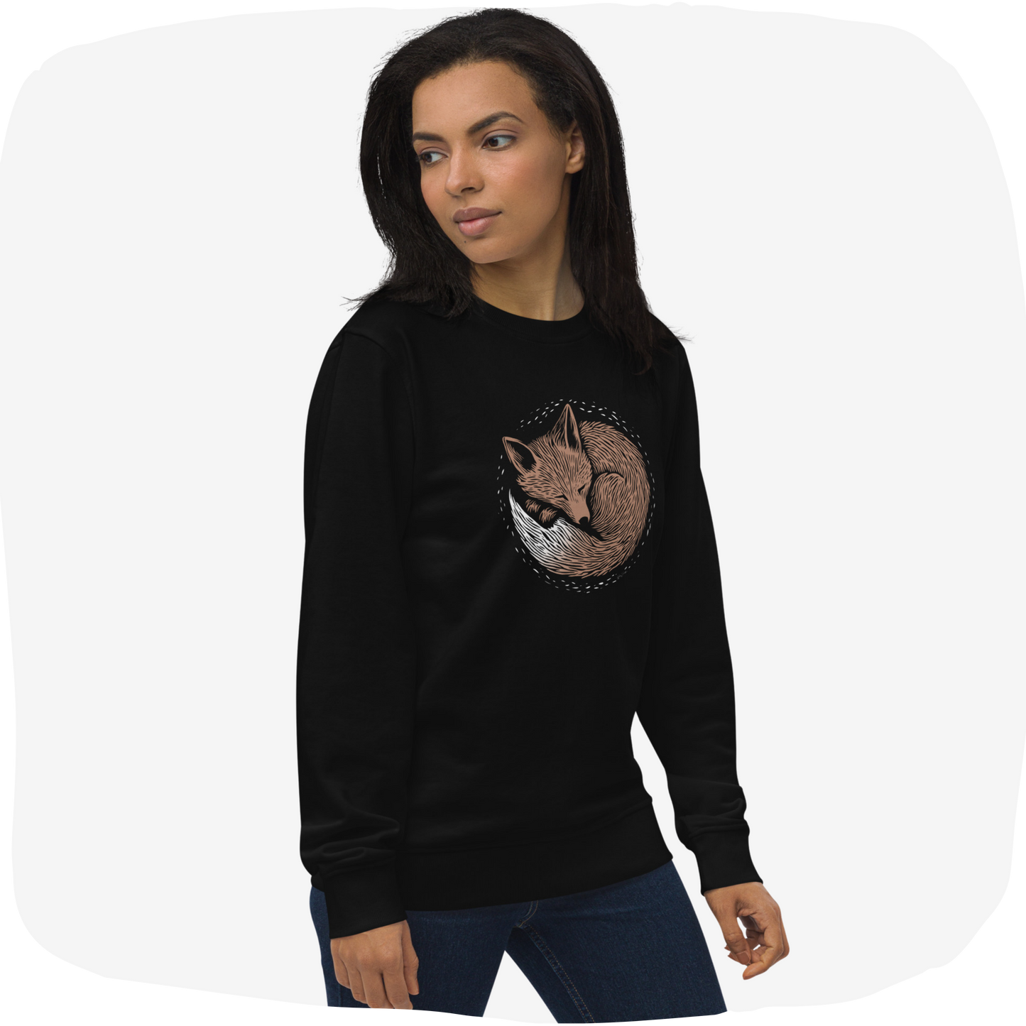 Pull en coton bio – Renard endormi