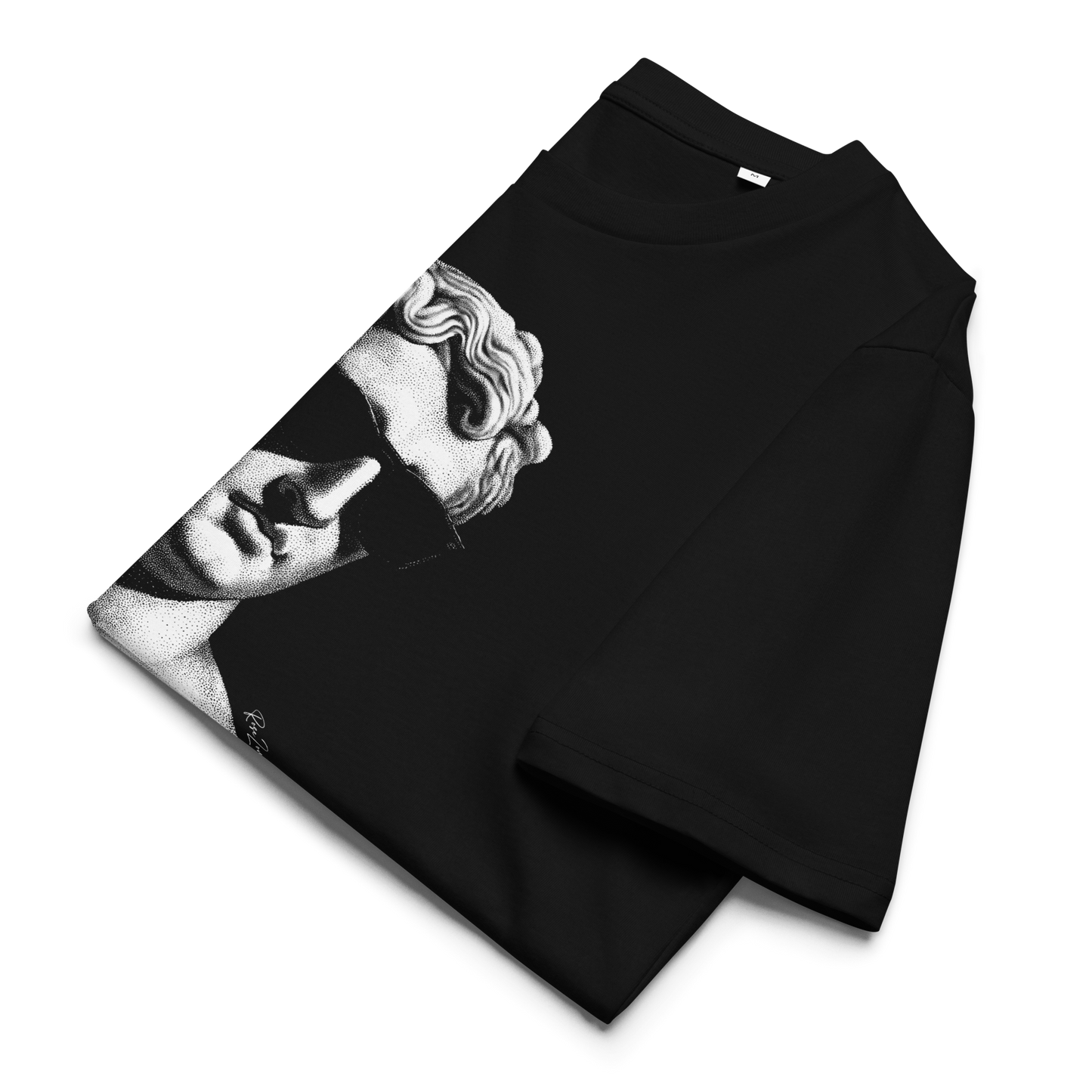 T-shirt en coton bio – Buste d'homme antique avec lunettes