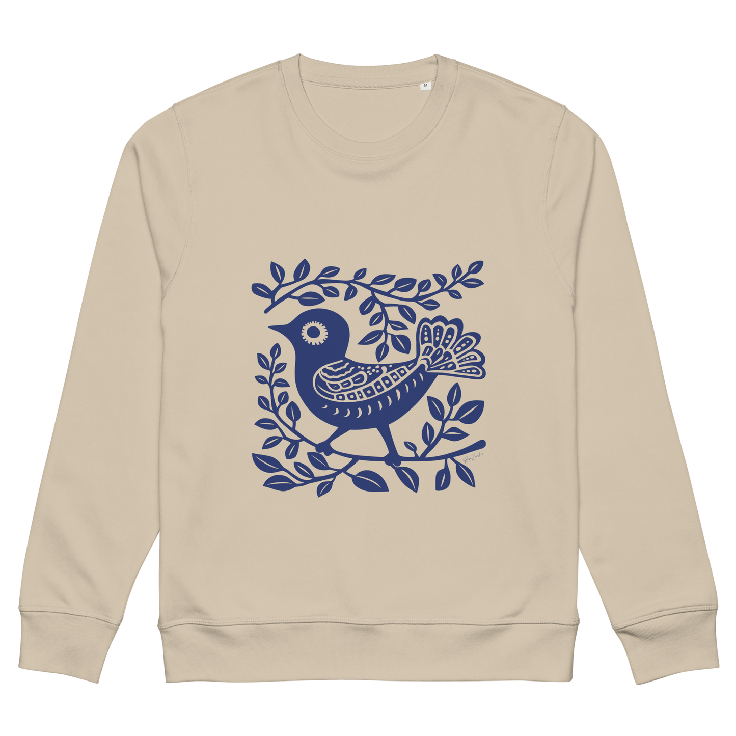 Sweatshirt écolo Camino - Motif d'oiseau - rose zombie