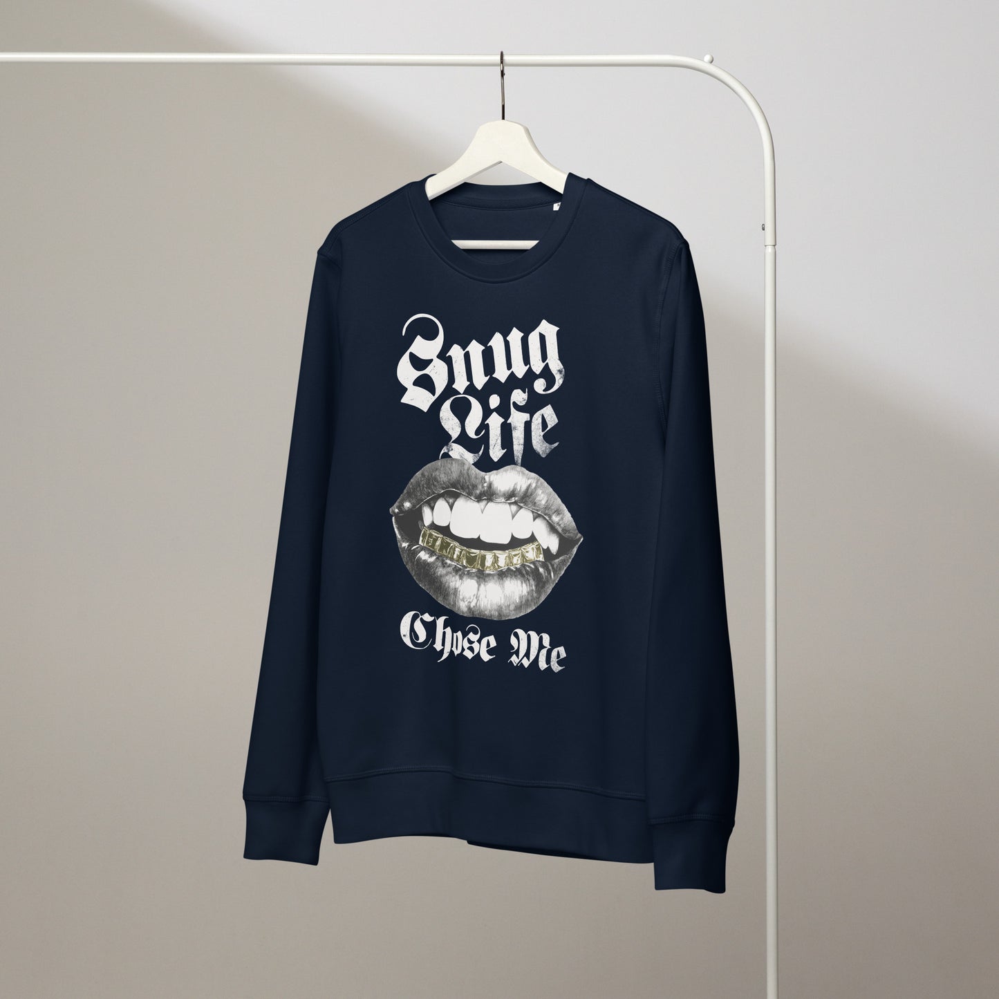 Sweatshirt en coton bio - Snuglife - rose zombie
