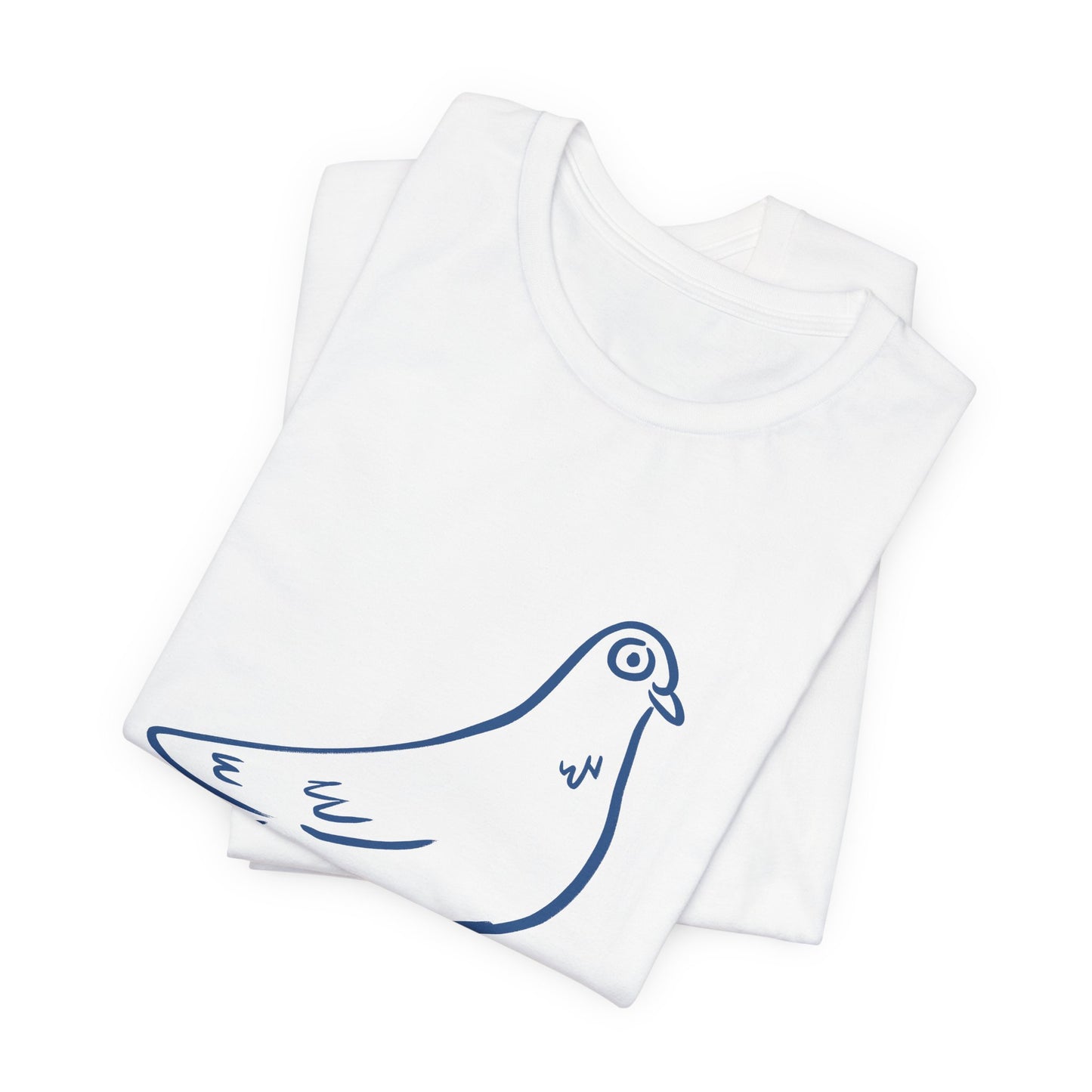 T-shirt écolo en coton durable - Imprimé amusant de pigeon
