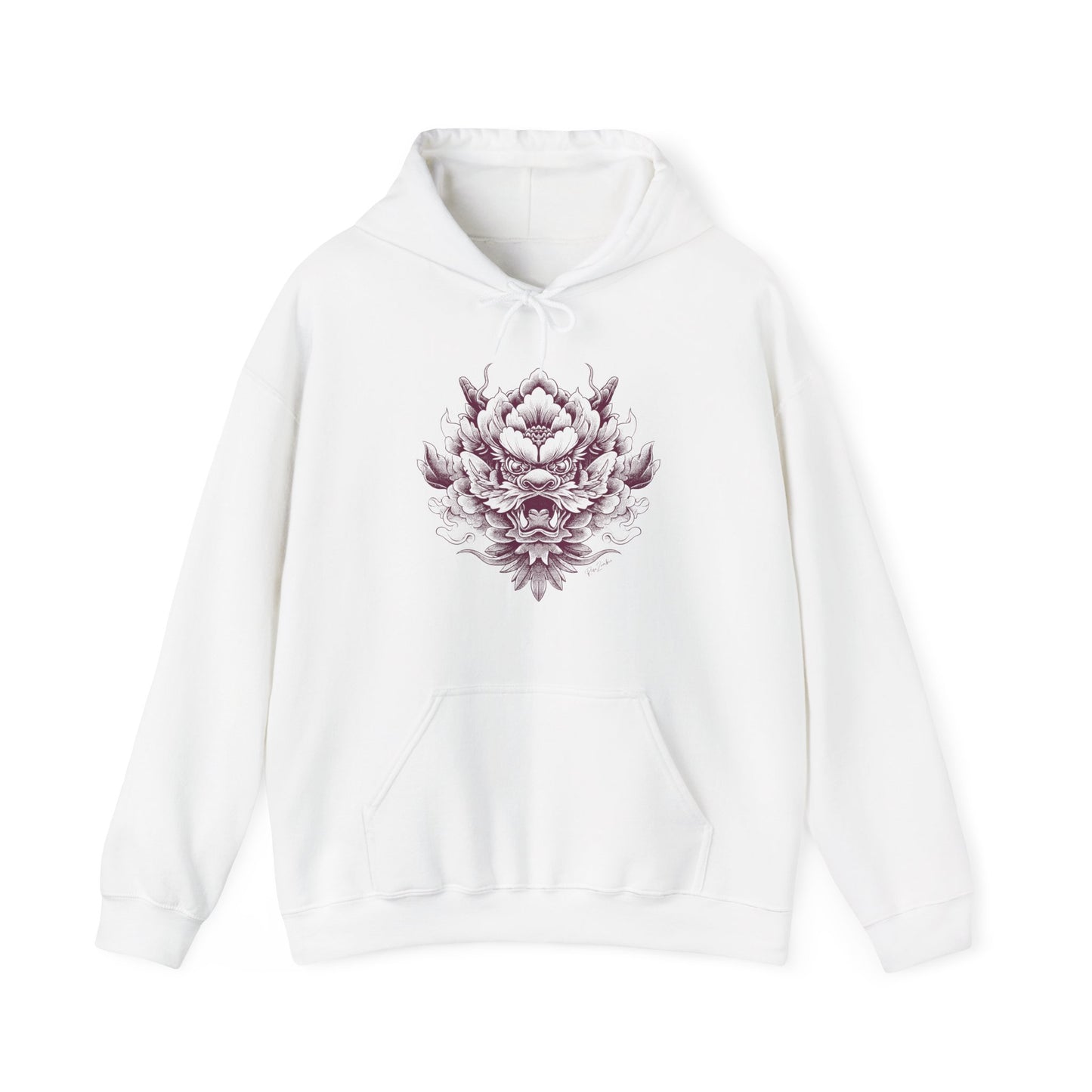 Sweat à capuche en coton durable - Motif artistique unique