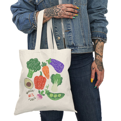Sac tote beige en coton éthique - Marché publique Montréal