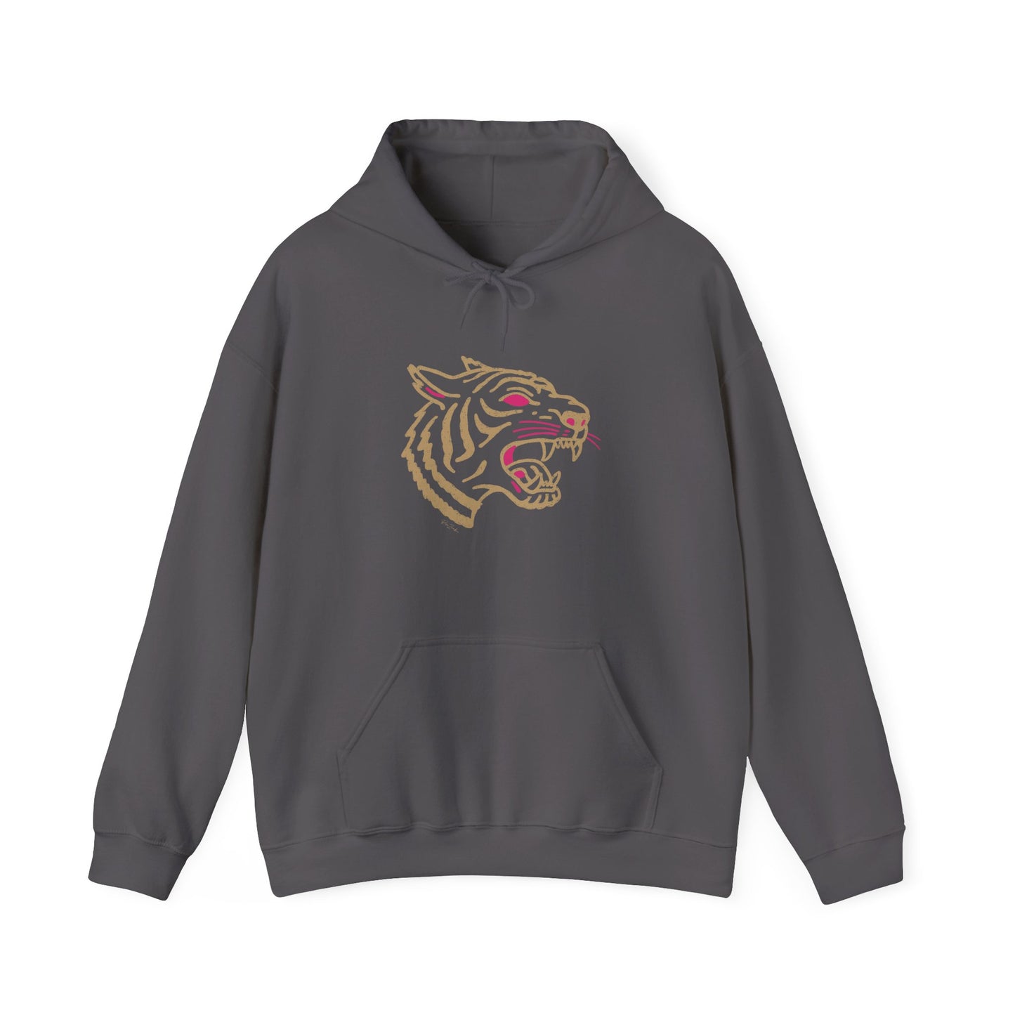Sweat à capuche en coton durable – Motif de tête de tigre sauvage