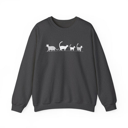 Pull en coton écolo – Chat en file indienne