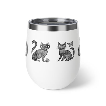 Gobelet en acier inoxydable durable - Motif de chats