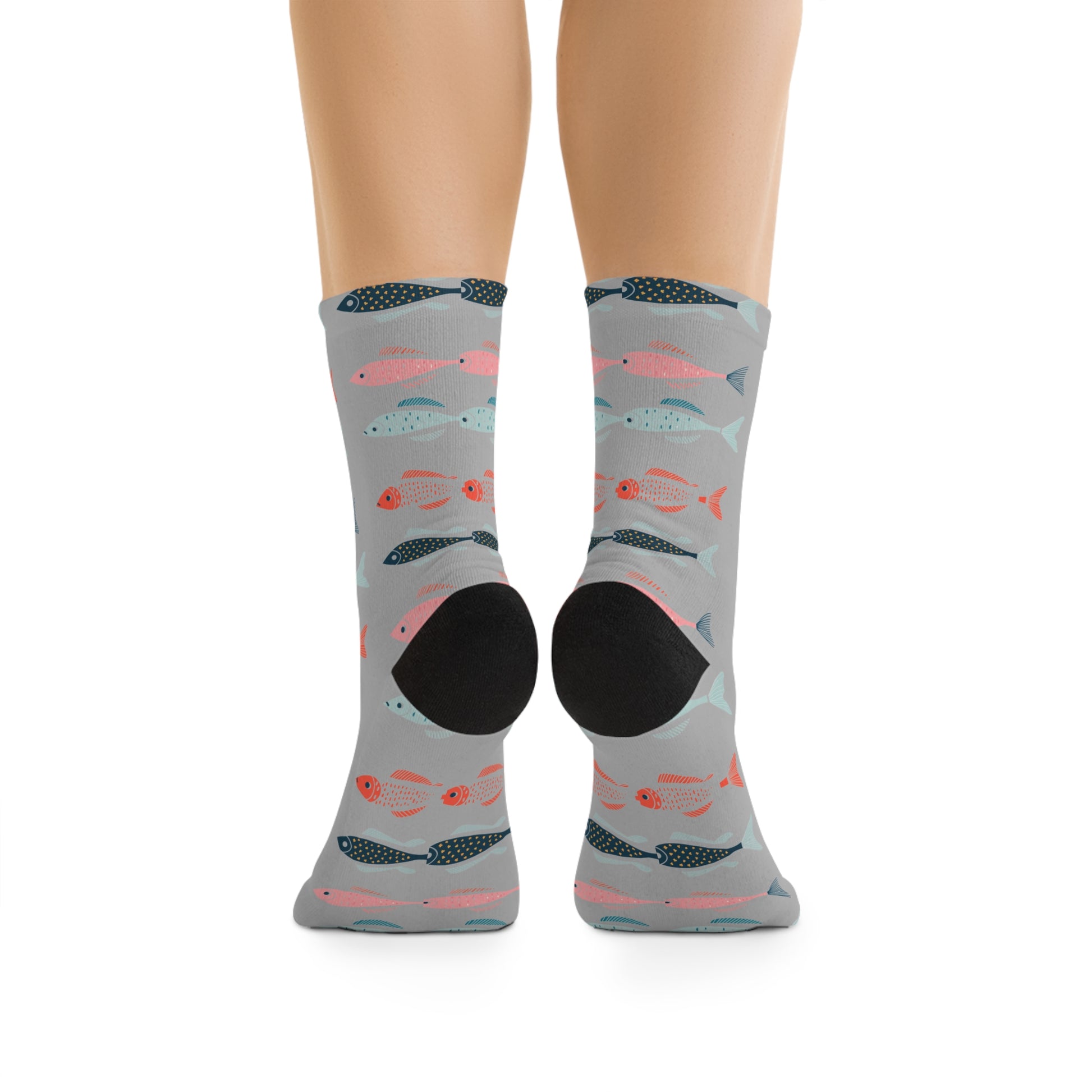 Chaussettes écolo - Motif de poissons tropicaux - rose zombie
