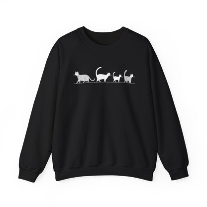 Pull en coton écolo – Chat en file indienne