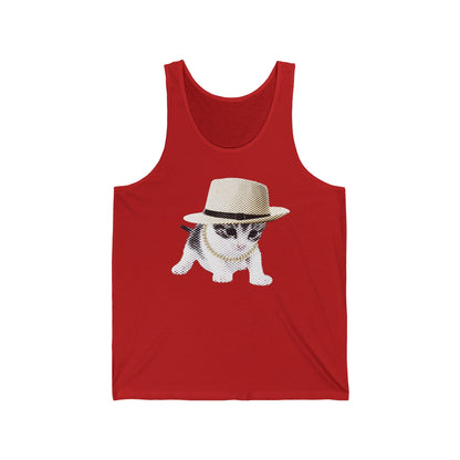 Cami en coton éthique - Chaton gangster