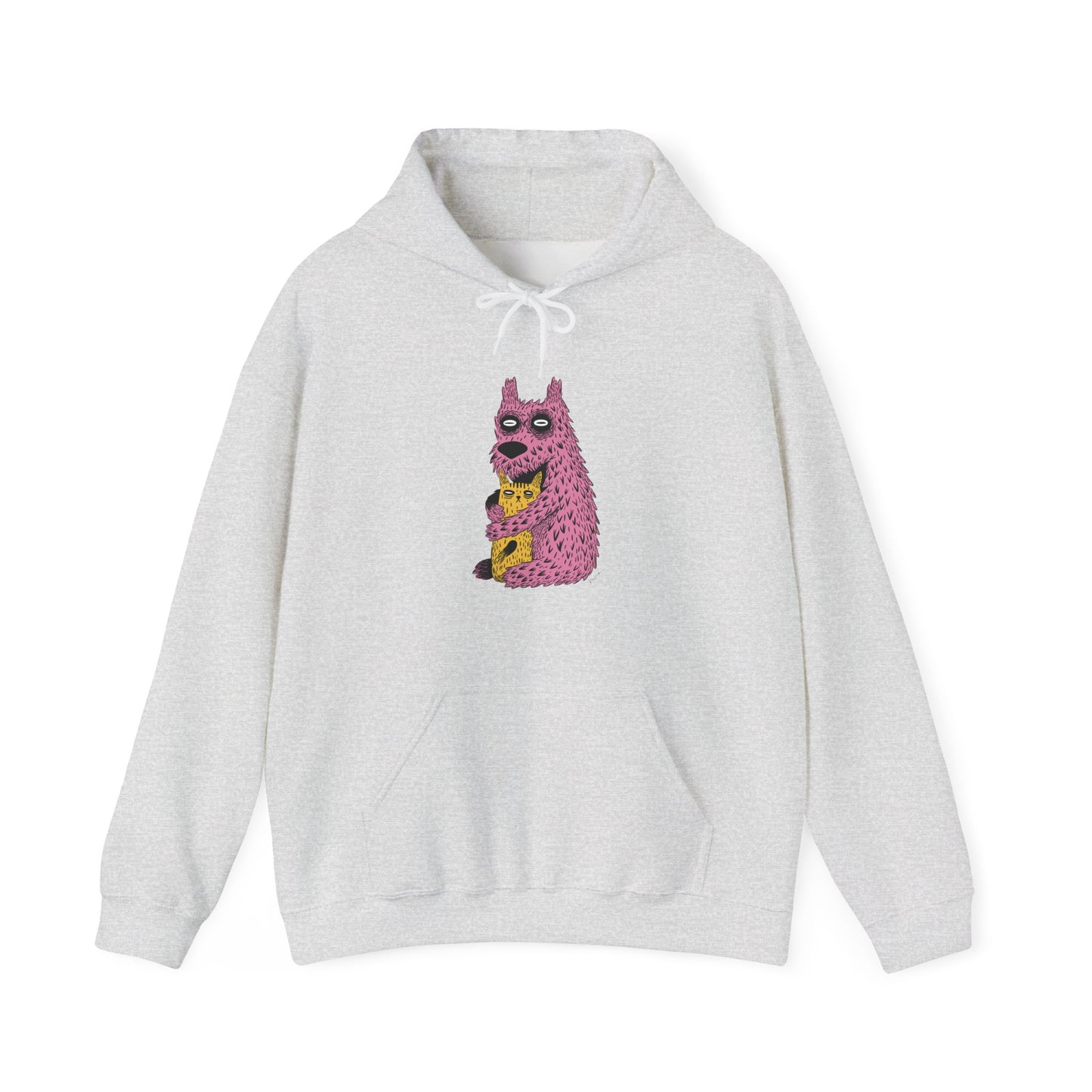 Sweat à capuche en coton durable – Design créatures câlines