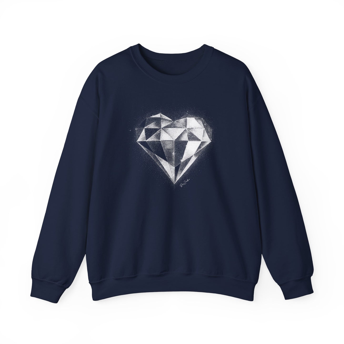 Durable cotton sweater – Diamond print