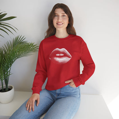 Pull en coton durable – Design lèvres graphiques