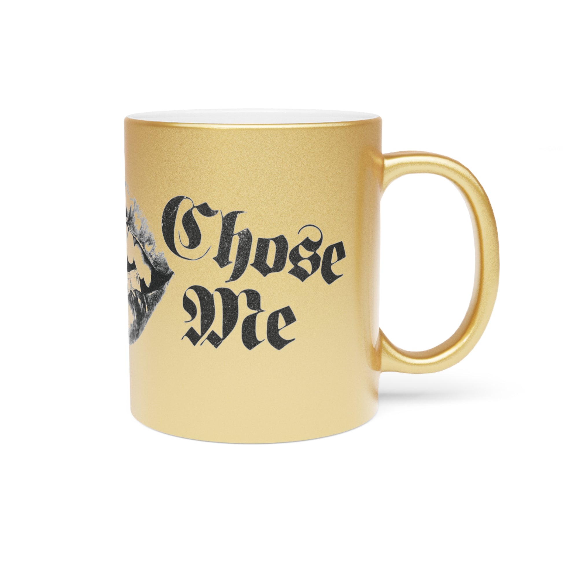 Tasse en céramique Mug Life - Finition métallique glamour - rose zombie
